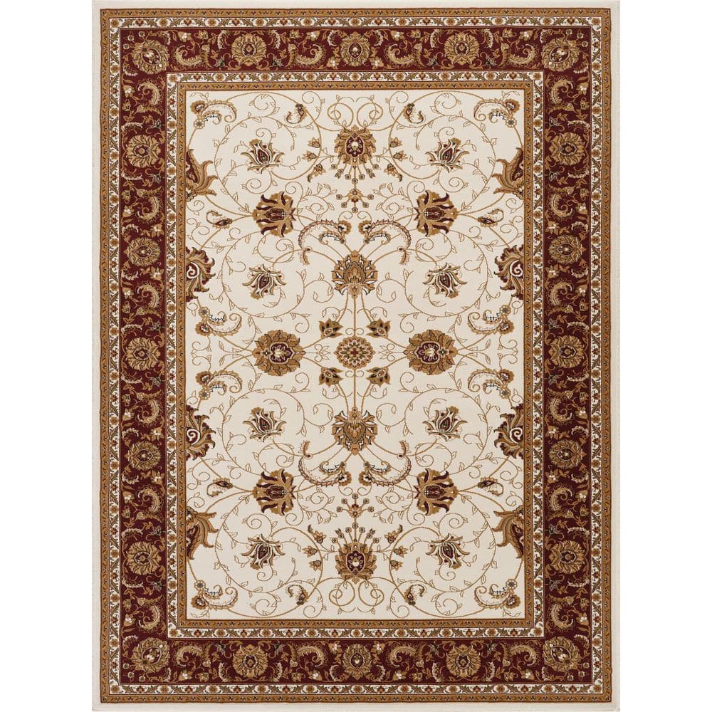 10 ft. x 3 ft. Red Ivory Oriental Antique Floral Runner Rug for Living Room Bedroom Dining Room Entryway Area Rug price history on PriceWatchPro