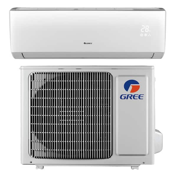 GREE LIVO 9,000 BTU 3/4 Ton Ductless Mini Split Air Conditioner with Inverter, Heat, Remote 115V/60Hz