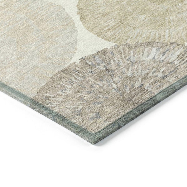 Chantille Machine Washable Indoor/Outdoor Abstract ACN2351 Linen 5 ft. x 7 ft. 6 in. Area Rug