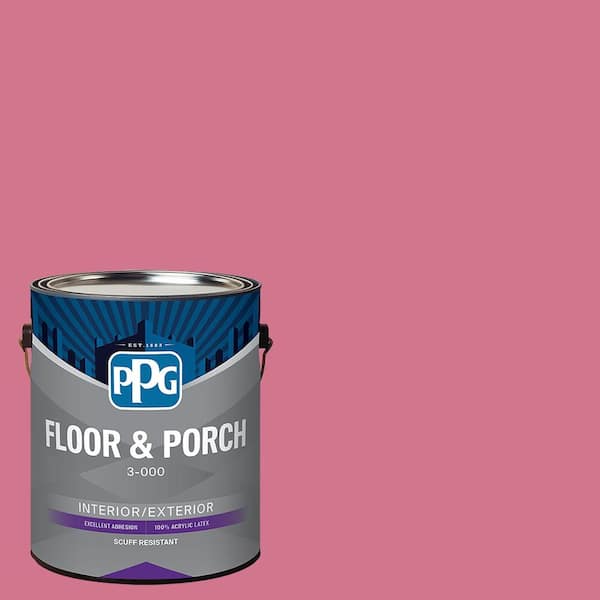 1 gal. PPG1183-5 Razzberries Satin Interior/Exterior Floor and Porch Paint