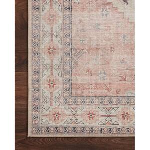 Leesa Ivory/Rust 7 ft. 6 in. x 9 ft. 6 in. Medallion Polyester Area Rug