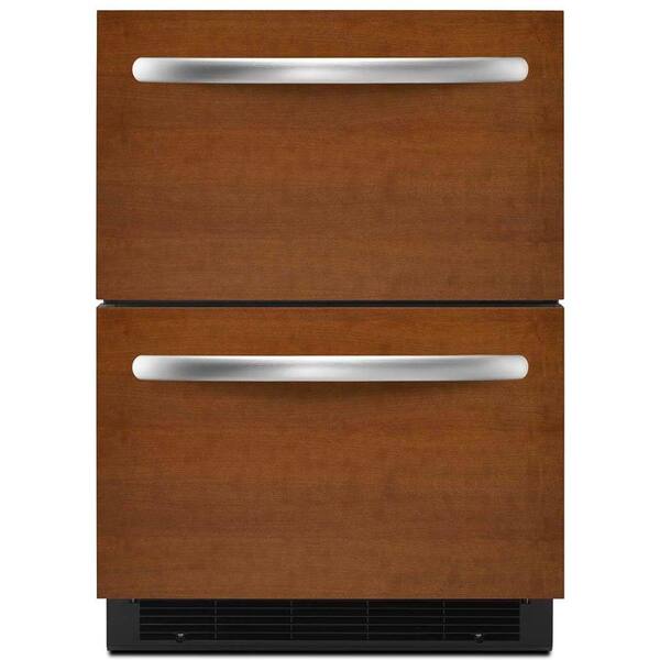KitchenAid Double Drawer 5.1 cu. ft. Freezerless Refrigerator, Overlay Panel-Ready, Counter Depth