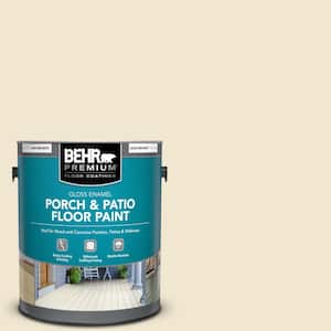 1 gal. #330E-1 Informal Ivory Gloss Enamel Interior/Exterior Porch and Patio Floor Paint