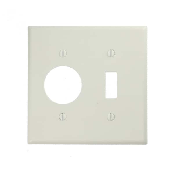 Leviton 1-Gang Toggle Wall Plate, White R52-88001-00W - The Home Depot