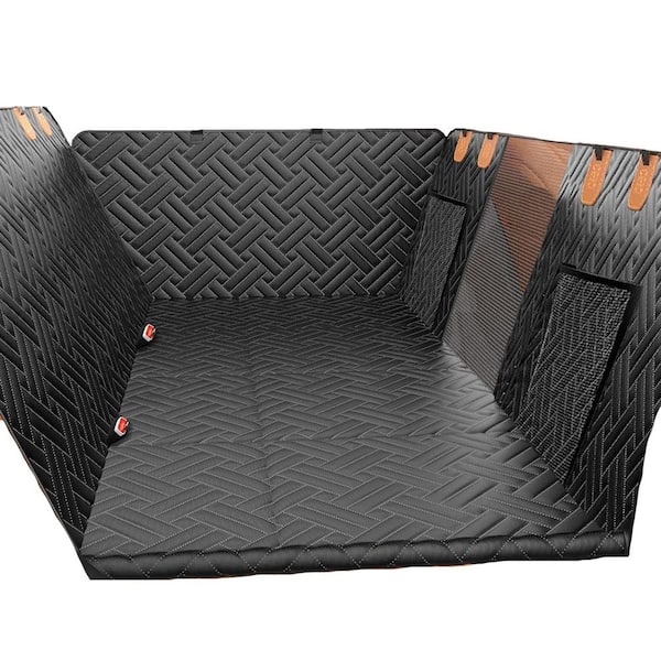 Unbranded Hard Bottom Car Seat Cover for Dogs with Mesh Window, Waterproof Backseat Pet Cover