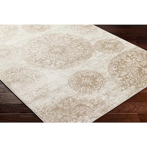 Monte Carlo Beige Ombre 5 ft. x 7 ft. Indoor Area Rug