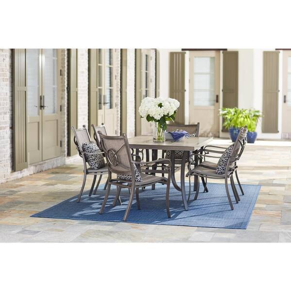 sunbrella 7 piece sling dining set