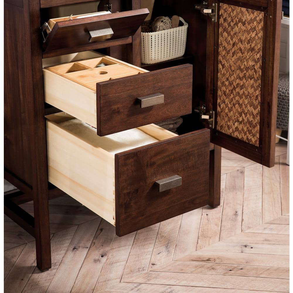Addison 30" Dark Wood Single Bathroom Vanity Base