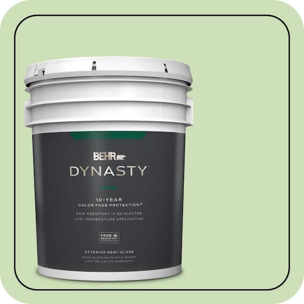 BEHR DYNASTY 5 gal. #430C-3 Peridot Semi-Gloss Exterior Stain-Blocking Paint & Primer