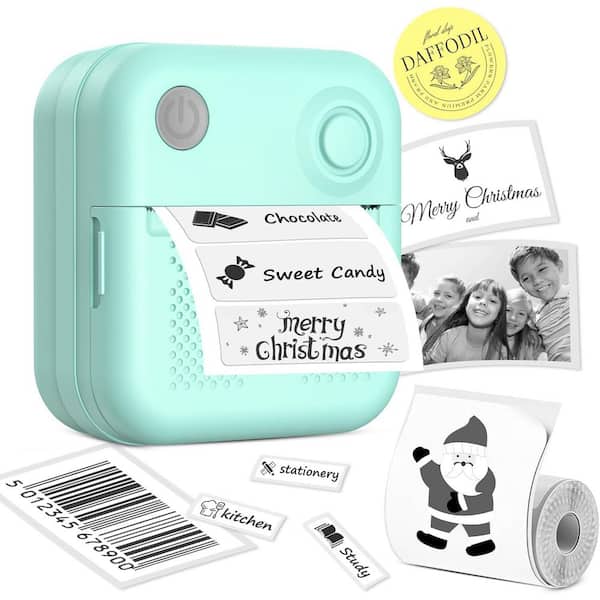 phyfalip Bluetooth Thermal Label Printer with Tape - Portable Sticker Maker for Home, Office, Small Business