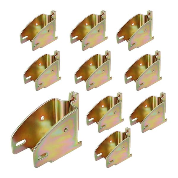 Afoxsos Zinc-Coated Steel E-Track Wood Beam End Socket Accessories Adjustable Load Lock Bars (10-Pack)