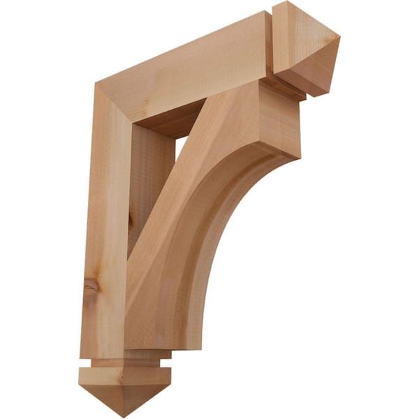 Ekena Millwork 3.5 in. x 22 in. x 18 in. Western Red Cedar Westlake Arts and Crafts Smooth Bracket