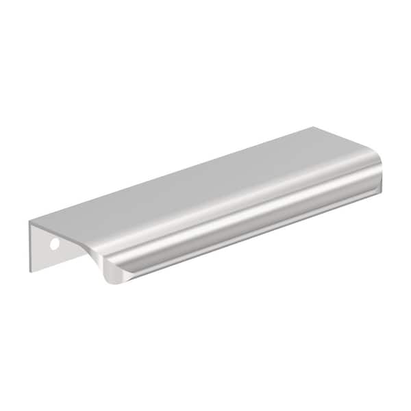 Amerock Streamline Tab 5 in. Center-to-Center (127mm) Modern Polished Chrome Cabinet Edge Pull