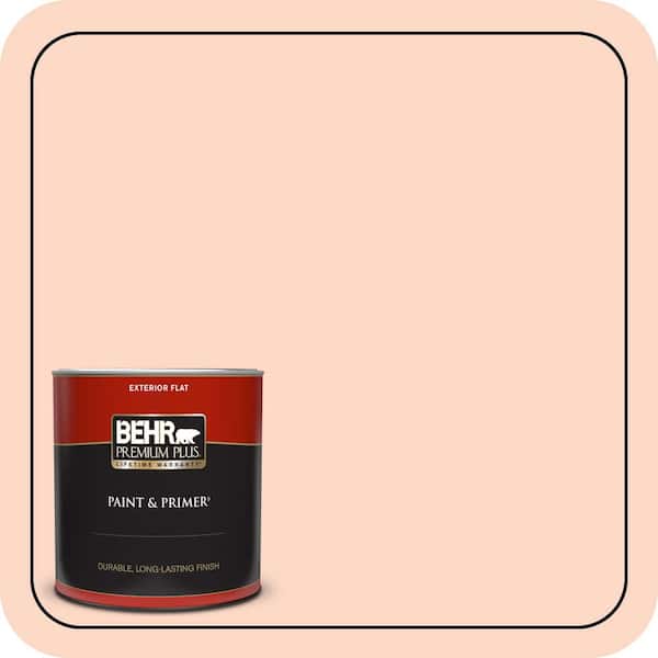 BEHR PREMIUM PLUS 1 qt. #240C-2 Heavenly Song Flat Exterior Paint & Primer