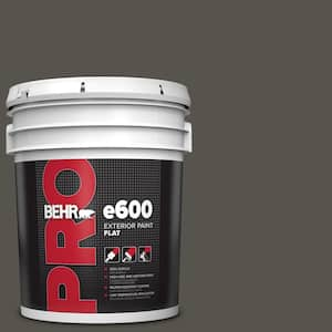 5 gal. #790D-7 Black Bean Flat Exterior Paint