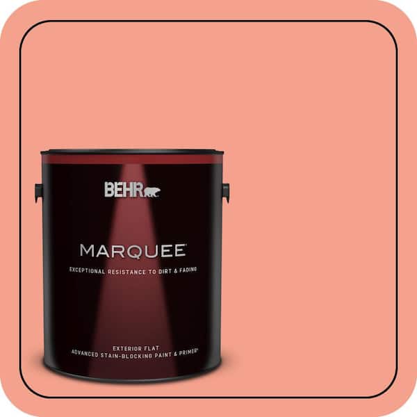 BEHR MARQUEE 1 gal. Home Decorators Collection #HDC-MD-18 Peach Mimosa Flat Exterior Paint & Primer
