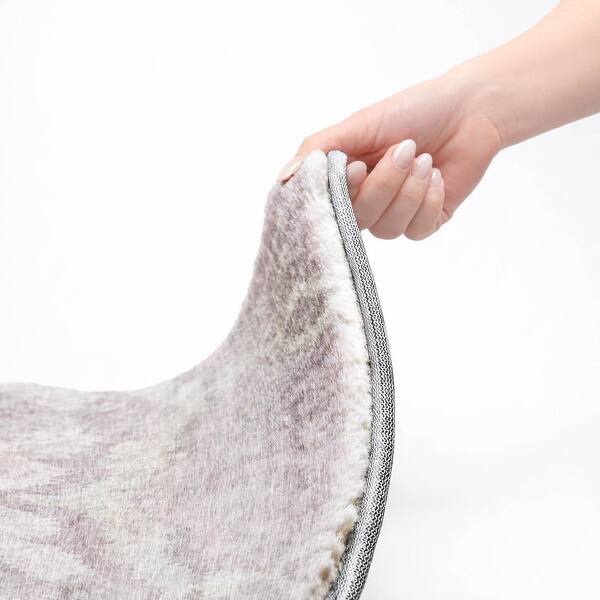Dream Shag Premium Machine Washable Abstract ADS743 Lavender 9 ft. x 12 ft. Area Rug