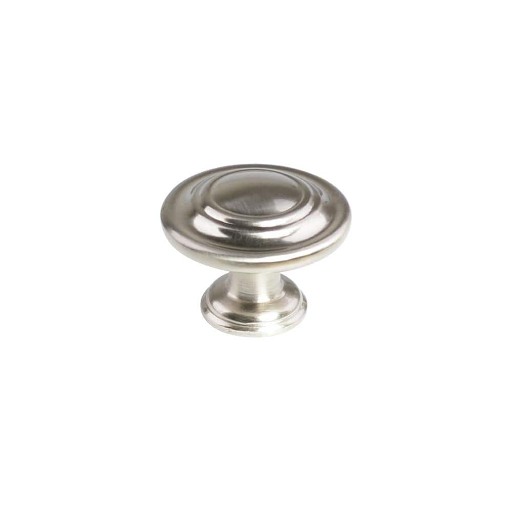 South Main Hardware 11/4 in. Satin Nickel Round Knob (10Pack