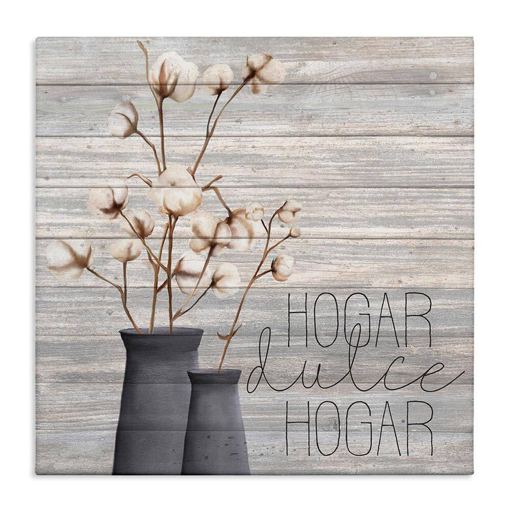 Home Sweet Home Rustic by Kim Allen Gallery Wrapped Unframed Typography Graphic Art Print 24 in. x 24 in. price history on PriceWatchPro
