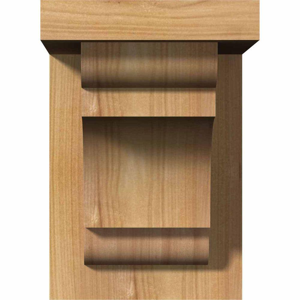 8" x 8" Western Red Cedar Smooth Corbel