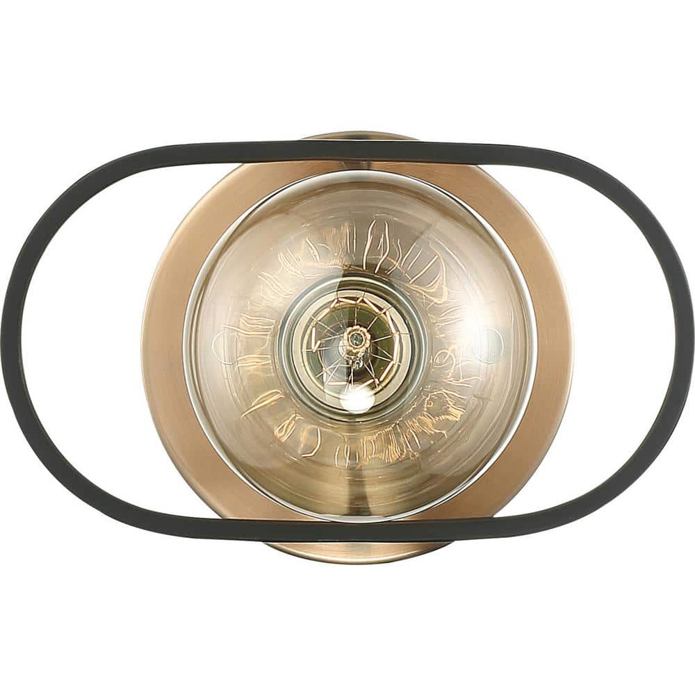 Black and Copper Industrial Modern Wall Sconce