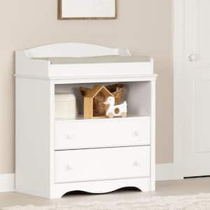Heavenly 2-Drawer Pure White Changing Table