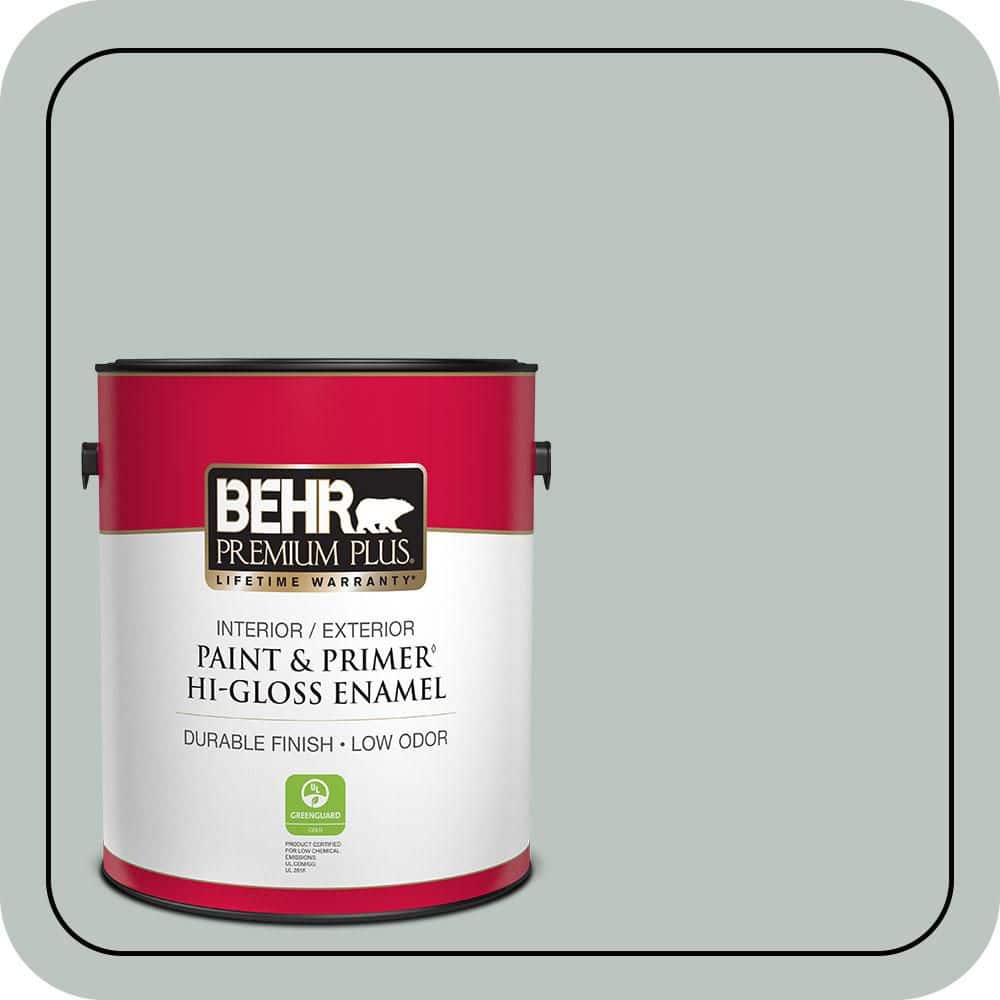1 gal. #ICC-47 Pewter Tray Hi-Gloss Enamel Interior/Exterior Paint & Primer price history on PriceWatchPro