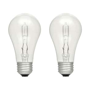 75-Watt Equivalent A19 Dimmable Eco-Incandescent Light Bulb Soft White (2-Pack)