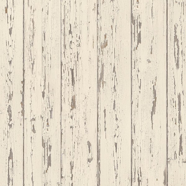 Shiplap Vinyl Roll Wallpaper (Covers 55 sq. ft.)