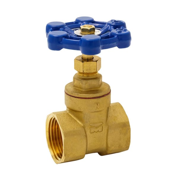 Everbilt 1 in. x 1 in. Brass FPT Compact-Pattern Threaded Gate Valve