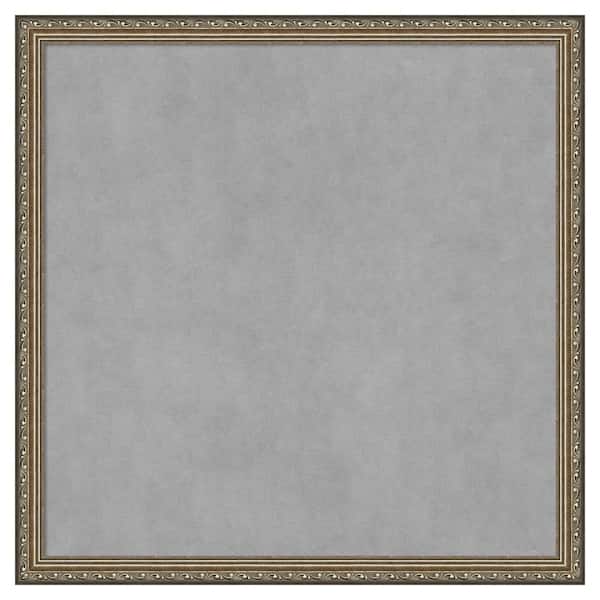 Amanti Art Parisian Silver 26 in. x 26 in. Framed Magnetic Board