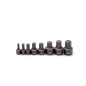 Metric Low Profile Hex Insert Bit Set for 6-Point and 12-Point Wrenches (8-Piece)
