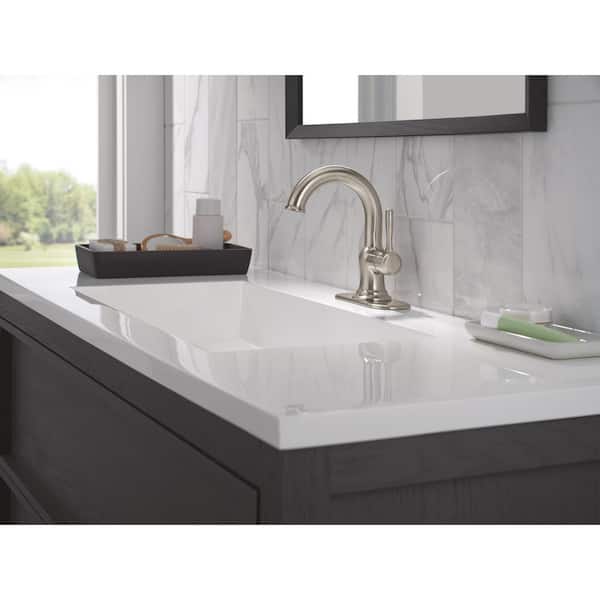 Delta Roe Single Handle Single Hole Bathroom Sink Faucet in