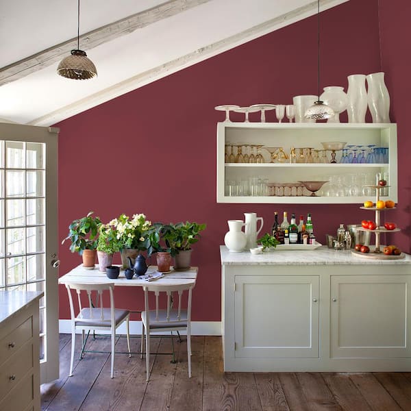 Glidden Premium 1 gal. PPG1052-7 Ruby Lips Satin Interior Latex Paint  PPG1052-7P-01SA - The Home Depot