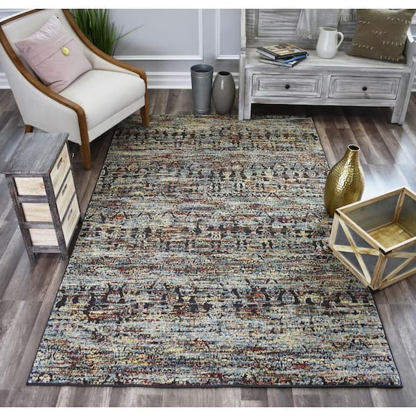 Jarden Windswept Multi-Colored Area Rug - 2 X 8