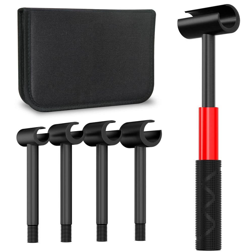 6.49 in. Door Hinge Adjustment Wrench Kit, 4-Head Gap Repair Tool for Residential and Commercial Hinges, 1 Piece price history on PriceWatchPro