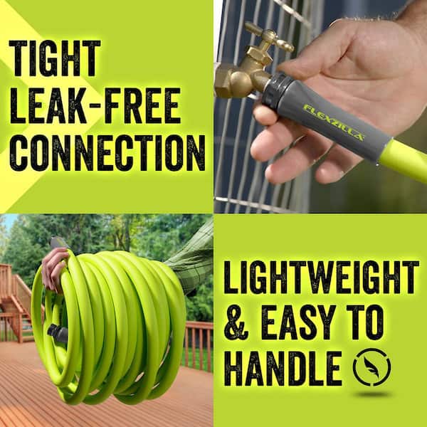 Flexzilla 5/8 in. x 3 ft. ZillaGreen Garden Lead-in Hose with 3/4