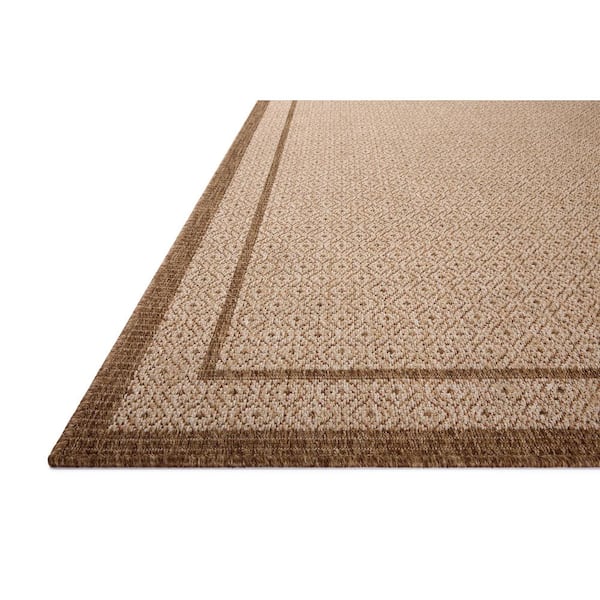 Merrick Chestnut/Oatmeal 2 ft. 3 in. x 3 ft. 9 in. Indoor/Outdoor Area Rug