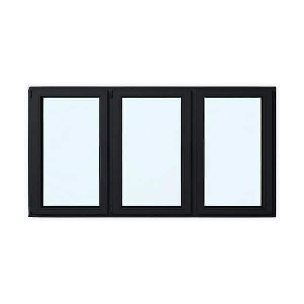 Avora Doors and Windows 108 in. x 60 in. Elite Euro Black Exterior