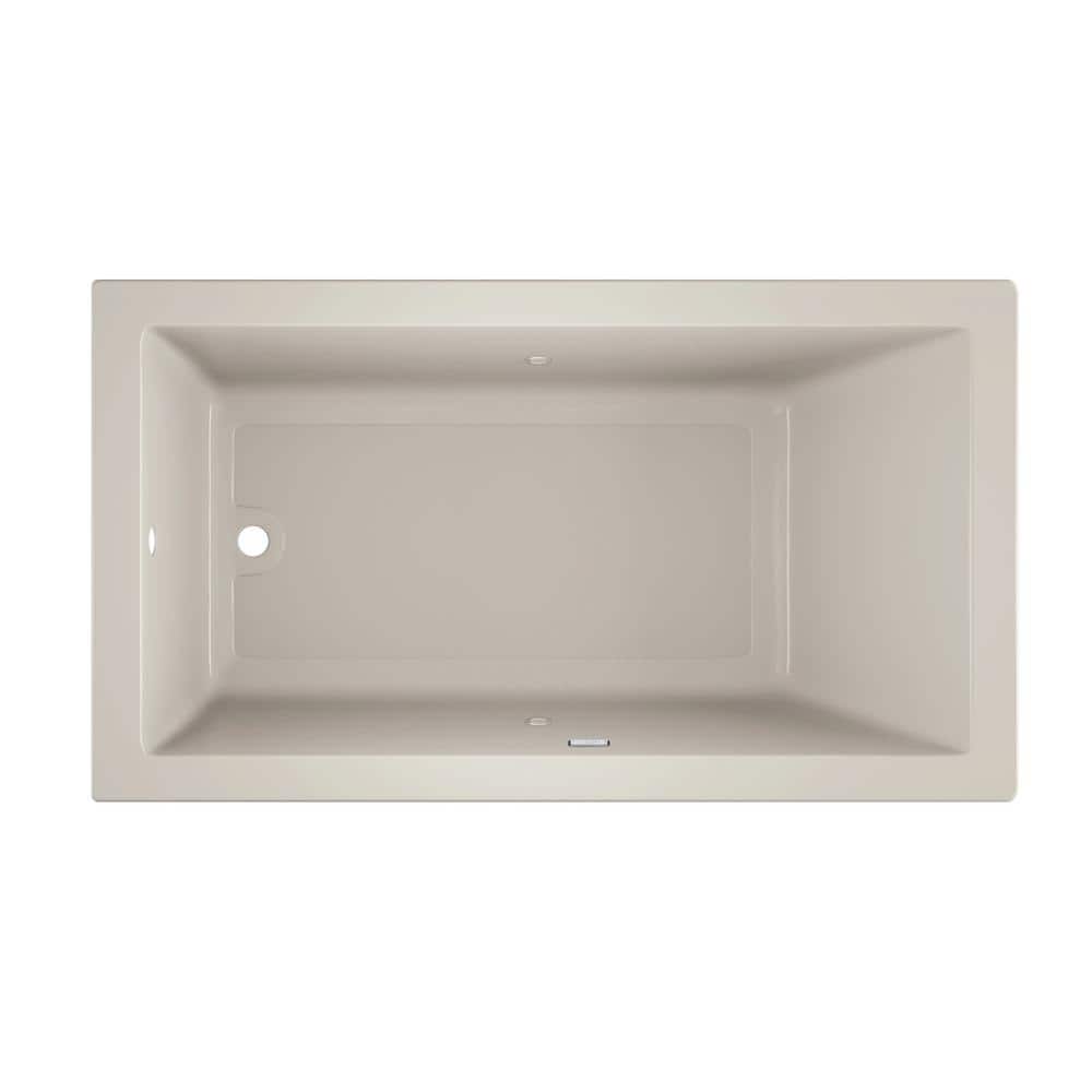 Solna 66" x 36" Oyster Acrylic Drop-In Soaking Bathtub