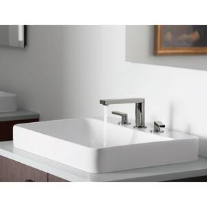 Composed Widespread Double Handle 1.2 GPM Bathroom Sink Faucet with Lever Handles in Vibrant Polished Nickel