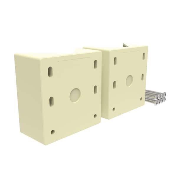 45-Degree Angle Adapter (1 Top and 1 Bottom Bracket) in Dune