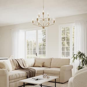 ソニア・マリア・ルーチェ・ポッセンティーニ﻿ Grande o piccolo? Progress Lighting Celino 40 in. 6-Light Brushed Nickel Round Large