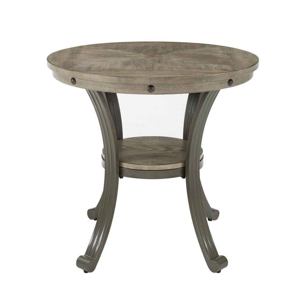 Pewter side table discount