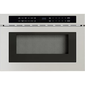 24 in. 1.2 cu. ft. Built-in Microwave Drawer in Stainless Steel with Easy Clean Coating