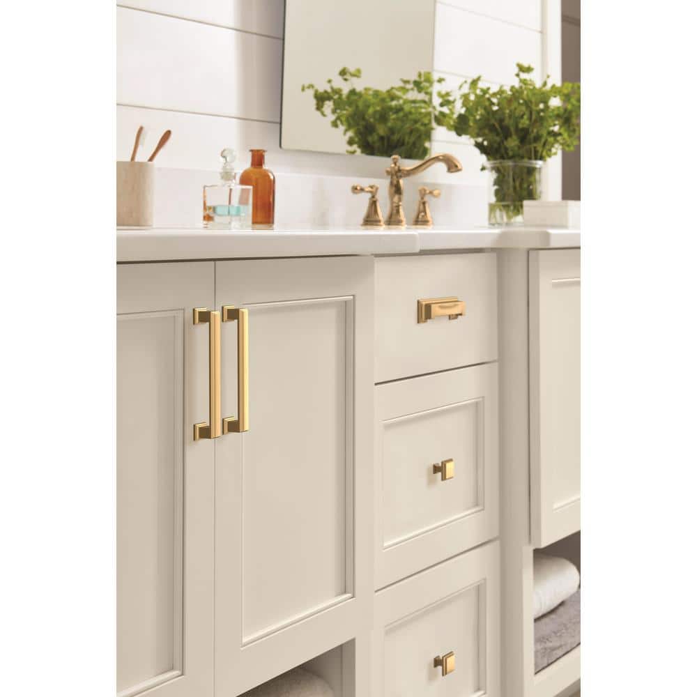 Champagne Bronze Traditional Cabinet Cup Pull with Mounting Hardware