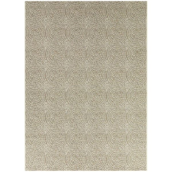 Agard Brown 7 ft. 10 in. x 10 ft. Textured Indoor/Outdoor Area Rug