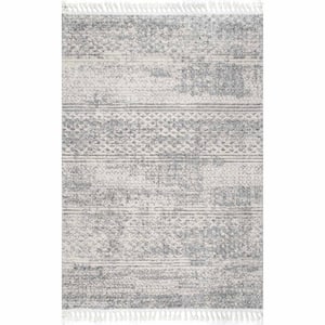 Lira Gray 3 ft. x 5 ft. Solid Area Rug