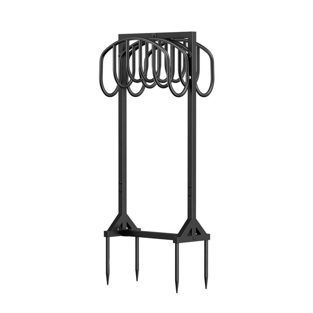 Double-Sided Heavy Duty Metal Hose Holder Freestanding Storage Rack with 4 Spikes Holds Up to 150ft Outside price history on PriceWatchPro