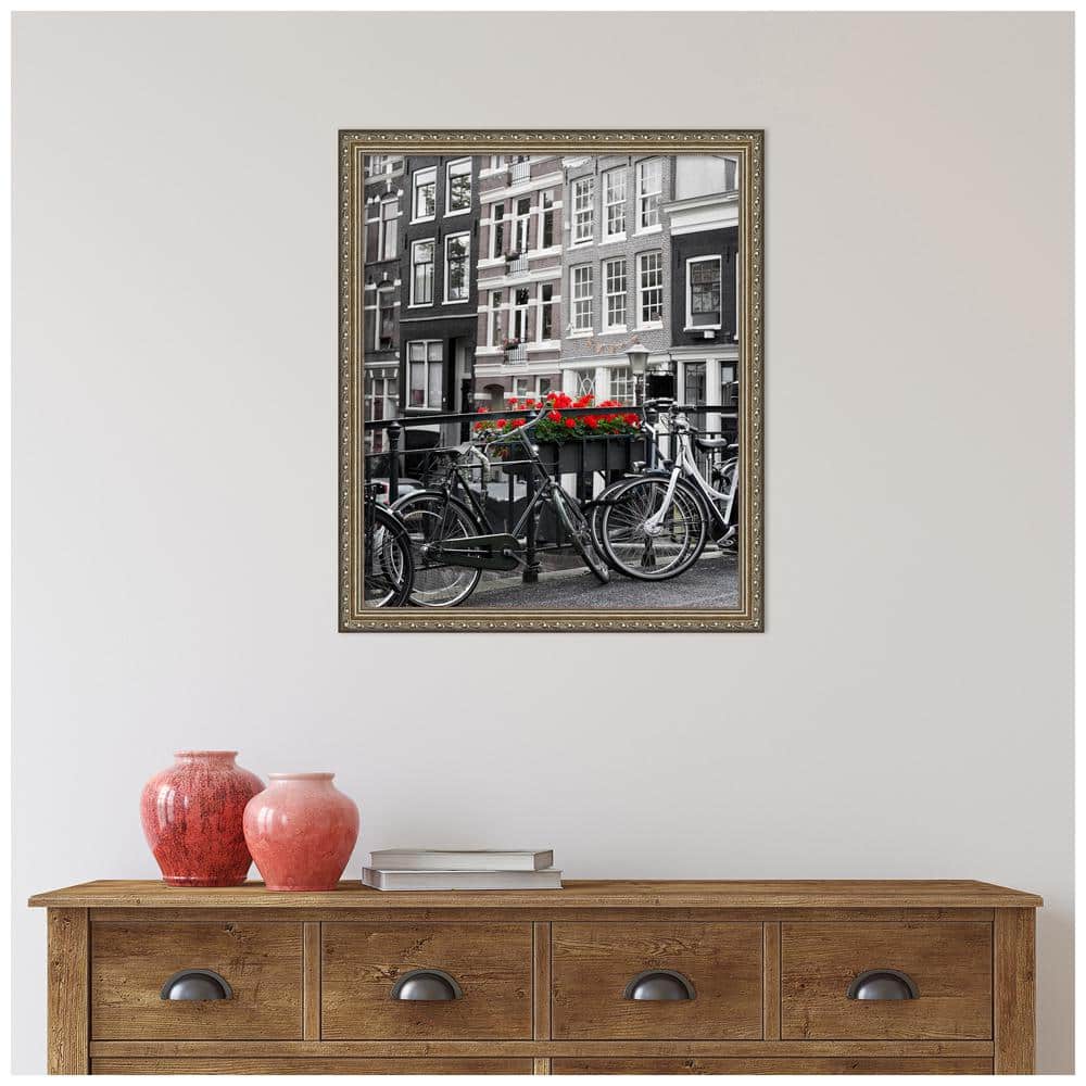 Parisian Silver Ornate Wood Wall Picture Frame 20x24 inches
